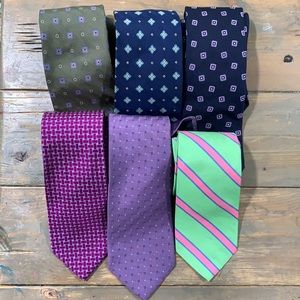 6 Brooks Brothers ties